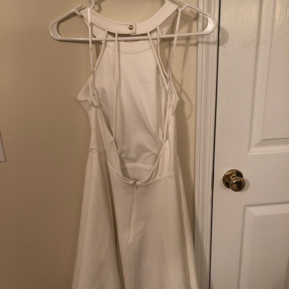 Delightful Surprise Ivory Skater Dress - Picture 5 of 6